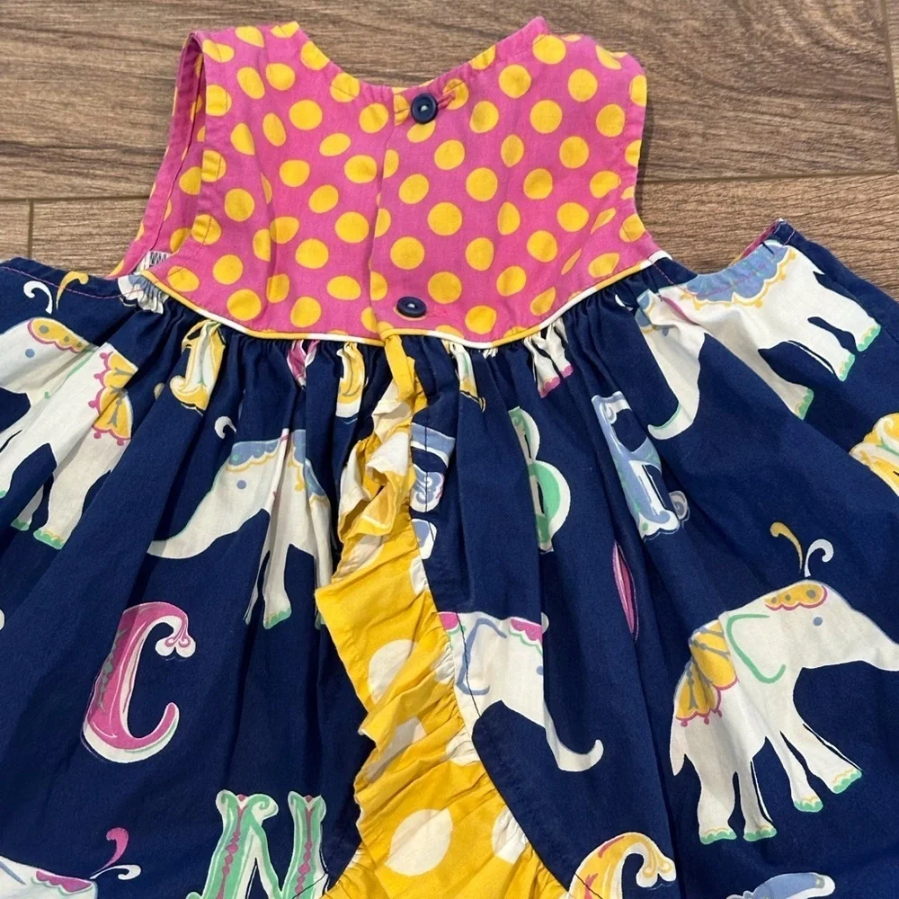 Eleanor Rose SZ 4-5 Letter Ruffle Dress with Matching Shorts
